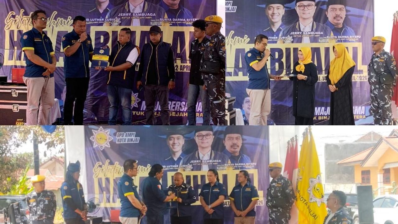 AMPI Binjai, Berbagi Makanan Ke Panti Asuhan Pada Momen Halal Bihalal